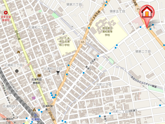 ��ʌ��������܎s�Y�a��̉ƂQ���ڂ̃A�p�[�g�̒n�}