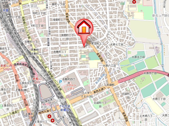 ��ʌ��������܎s��{��g�~���R���ڂ̃}���V�����̒n�}