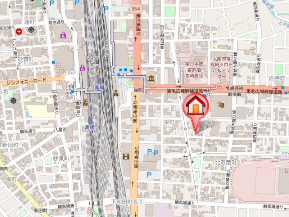 �Q�n������s�h���̃}���V�����̒n�}