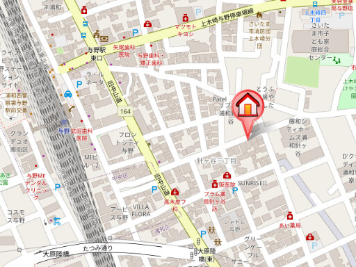 ��ʌ��������܎s�Y�a��j���J�R���ڂ̃}���V�����̒n�}