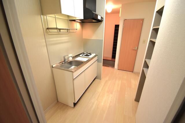 ��ʌ�����s������Q���ڂ̃A�p�[�g�̃L�b�`��