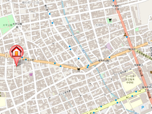 ��ʌ��������܎s��{��O���P���ڂ̃A�p�[�g�̒n�}