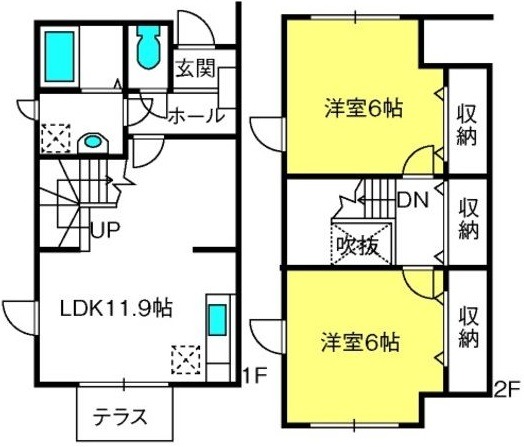 ��ʌ�����s�㕽�����Q���ڂ̃e���X�n�E�X�̊Ԏ�