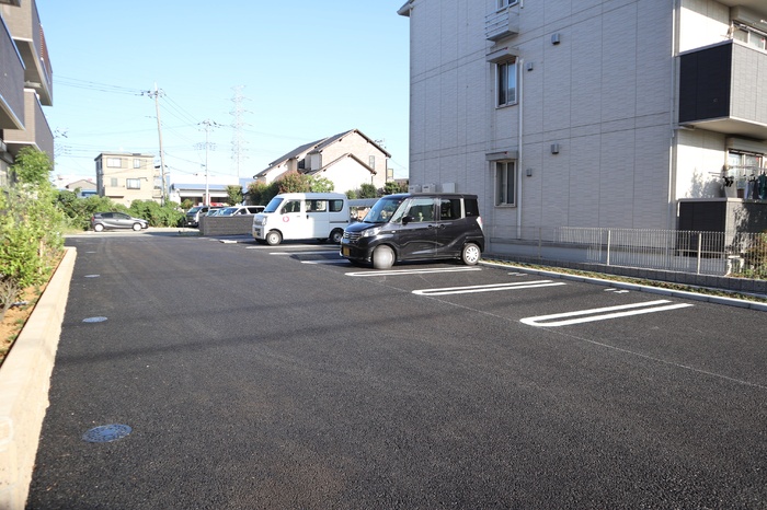 ��ʌ�����s�厚���̃A�p�[�g�̒��ԏ�