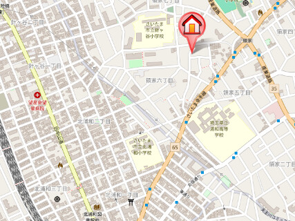 ��ʌ��������܎s�Y�a��̉ƂU���ڂ̃}���V�����̒n�}