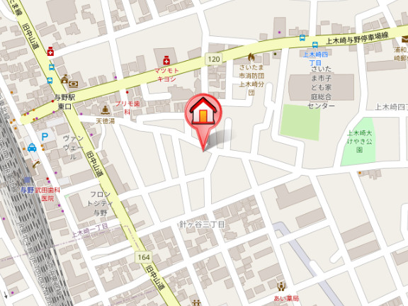 ��ʌ��������܎s�Y�a��j���J�R���ڂ̃}���V�����̒n�}