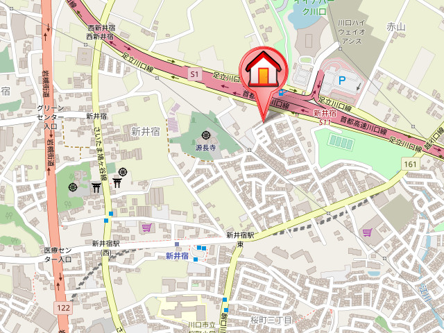 ��ʌ�����s�厚�ԎR�̃}���V�����̒n�}