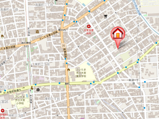 ��ʌ��������܎s��{��x�̓����P���ڂ̃A�p�[�g�̒n�}