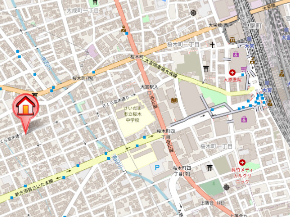 ��ʌ��������܎s��{��㏬���̃}���V�����̒n�}