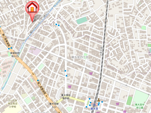 ��ʌ�����s�厚�����̃A�p�[�g�̒n�}