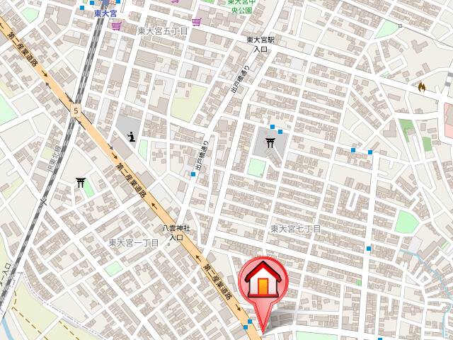 ��ʌ��������܎s�����擌��{�V���ڂ̃}���V�����̒n�}