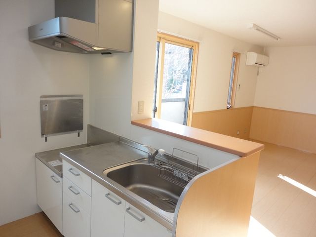 ��ʌ��������܎s��������u�Q���ڂ̃A�p�[�g�̃L�b�`��