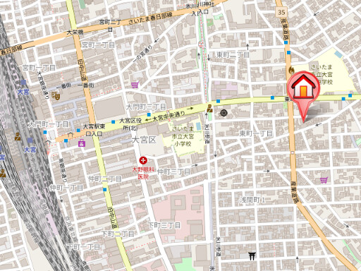 ��ʌ��������܎s��{�擌���P���ڂ̃}���V�����̒n�}