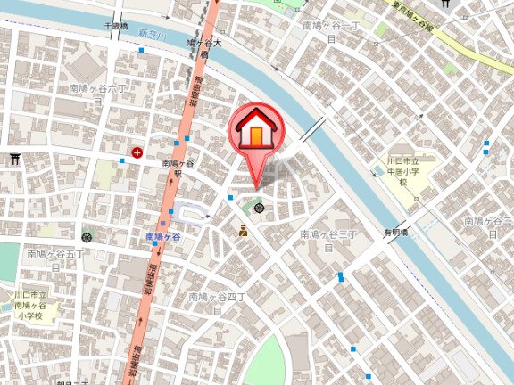 ��ʌ�����s�씵���J�R���ڂ̃}���V�����̒n�}