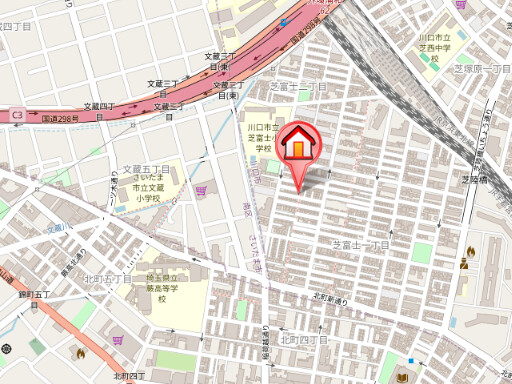 ��ʌ�����s�ŕx�m�P���ڂ̈�ˌ��Ă̒n�}