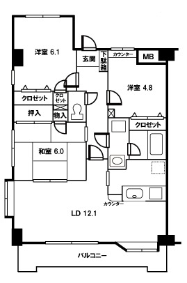 ��ʌ�����s�˒˂R���ڂ̃}���V�����̊Ԏ�