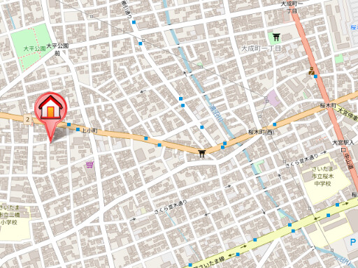 ��ʌ��������܎s��{��O���P���ڂ̃A�p�[�g�̒n�}