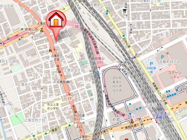 ��ʌ��������܎s������㗎���T���ڂ̃}���V�����̒n�}