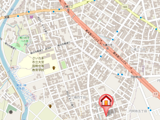 ��ʌ��������܎s��{��O���S���ڂ̃A�p�[�g�̒n�}