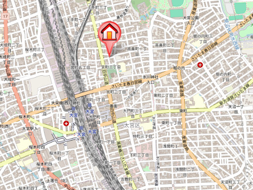 ��ʌ��������܎s��{��{���R���ڂ̃}���V�����̒n�}