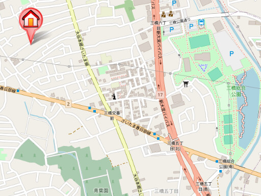 ��ʌ��������܎s����O���U���ڂ̃A�p�[�g�̒n�}