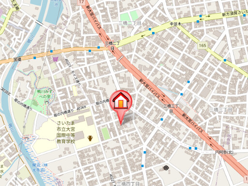 ��ʌ��������܎s��{��O���S���ڂ̃A�p�[�g�̒n�}