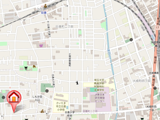 ��ʌ��������܎s�k����i���P���ڂ̈�ˌ��Ă̒n�}