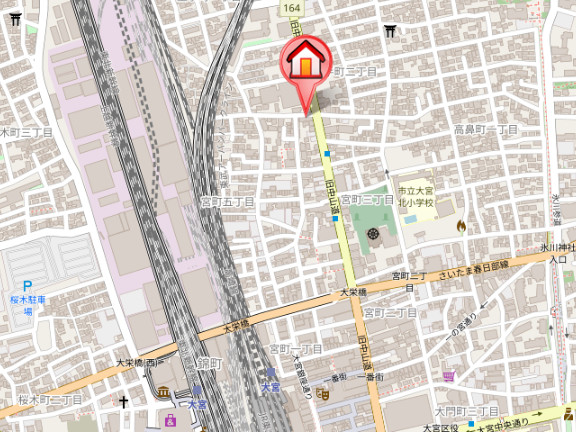 ��ʌ��������܎s��{��{���S���ڂ̃}���V�����̒n�}