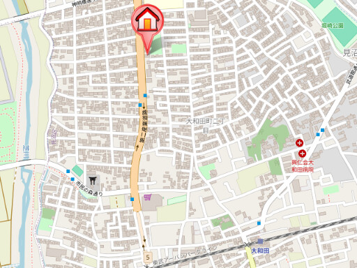 ��ʌ��������܎s�������a�c���Q���ڂ̃}���V�����̒n�}