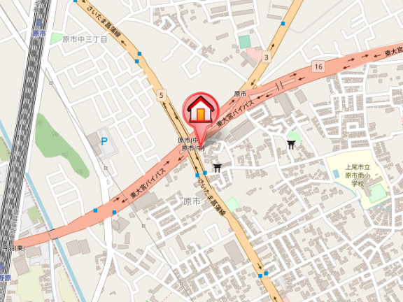 ��ʌ�����s�厚���s�̃A�p�[�g�̒n�}