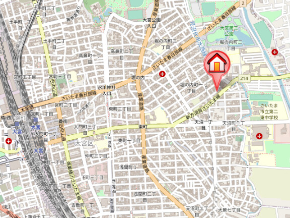 ��ʌ��������܎s��{��x�̓����P���ڂ̃A�p�[�g�̒n�}