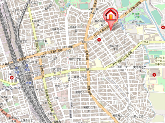 ��ʌ��������܎s��{��x�̓����Q���ڂ̃}���V�����̒n�}