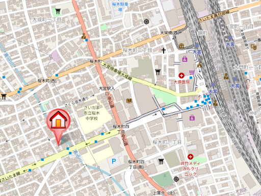 ��ʌ��������܎s��{����ؒ��S���ڂ̃}���V�����̒n�}