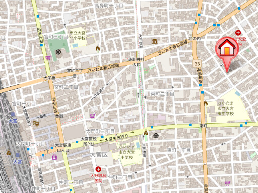 ��ʌ��������܎s��{��x�̓����P���ڂ̃A�p�[�g�̒n�}