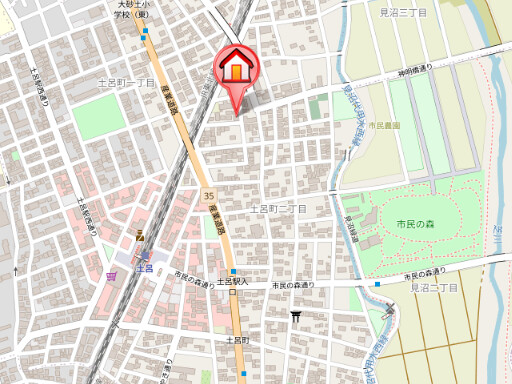 ��ʌ��������܎s�k��y�C���Q���ڂ̃}���V�����̒n�}