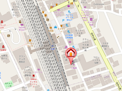 ��ʌ��������܎s�Y�a���؍�P���ڂ̃}���V�����̒n�}