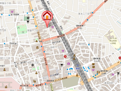 ��ʌ��������܎s�Y�a���ՂP���ڂ̃}���V�����̒n�}