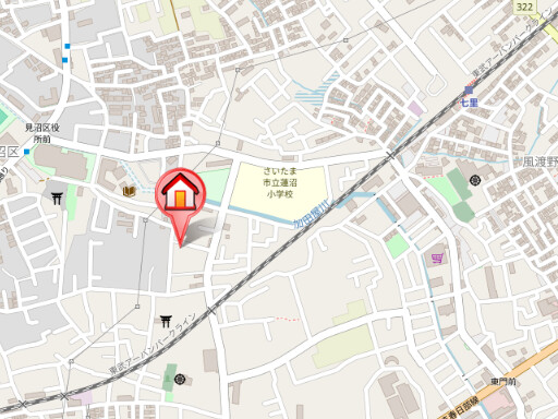 ��ʌ��������܎s������厚�@���̃}���V�����̒n�}