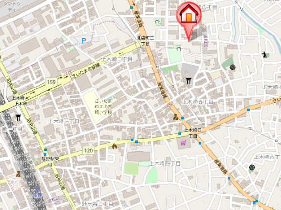 ��ʌ��������܎s��{��k�ܒ��Q���ڂ̃}���V�����̒n�}