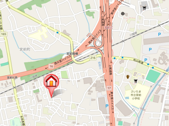 ��ʌ��������܎s����O���U���ڂ̃}���V�����̒n�}