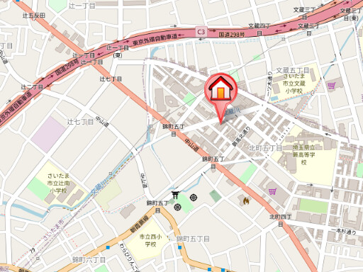 ��ʌ��n�s�k���T���ڂ̃}���V�����̒n�}