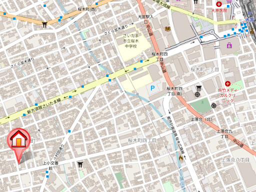 ��ʌ��������܎s��{��㏬���̃}���V�����̒n�}