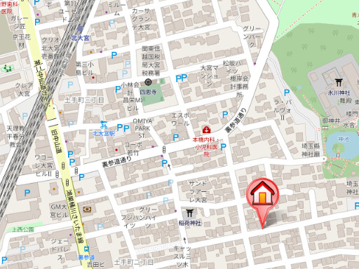 ��ʌ��������܎s��{�捂�@���P���ڂ̃A�p�[�g�̒n�}