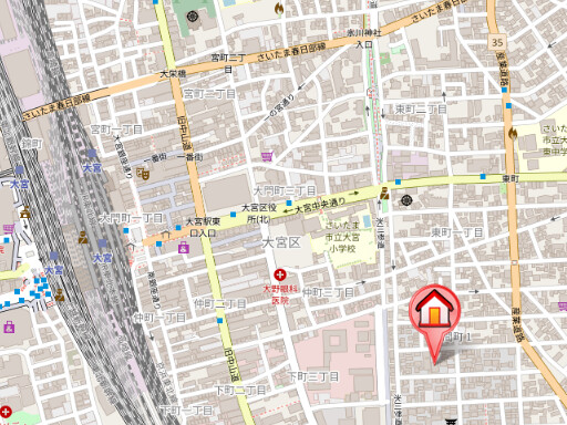 ��ʌ��������܎s��{���Ԓ��P���ڂ̃}���V�����̒n�}