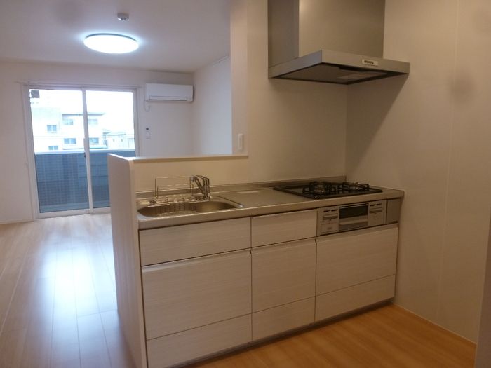 ��ʌ�����s�؂S���ڂ̃A�p�[�g�̃L�b�`��