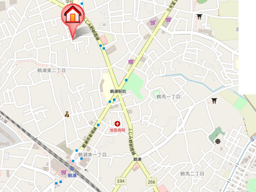 ��ʌ��x�m���s�ߐ����Q���ڂ̃A�p�[�g�̒n�}