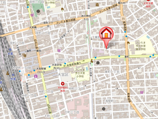 ��ʌ��������܎s��{�擌���Q���ڂ̈�ˌ��Ă̒n�}