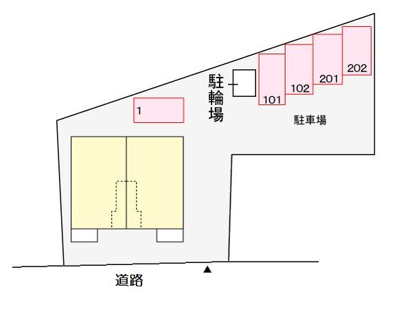 ��ʌ�����s�厚���s�̍��݂̃A�p�[�g�̒n�}