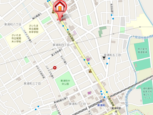 ��ʌ��������܎s�΋擌�Y�a�S���ڂ̃}���V�����̒n�}