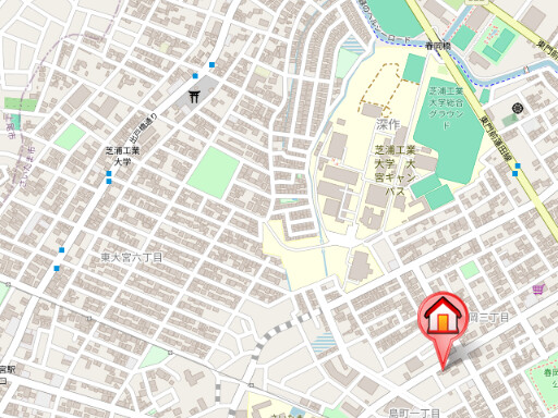 ��ʌ��������܎s������t���R���ڂ̃A�p�[�g�̒n�}